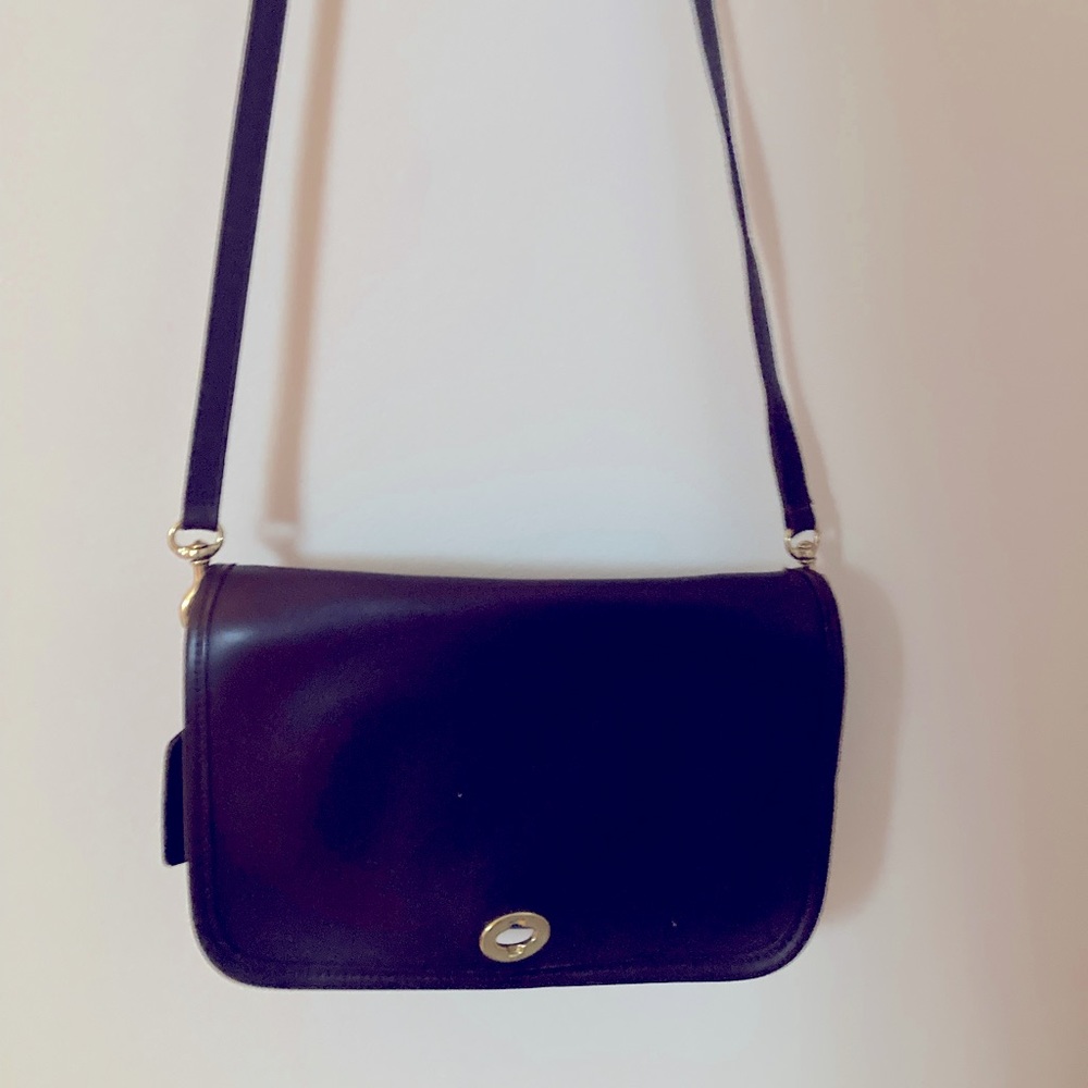 Vintage COACH-brown leather bag